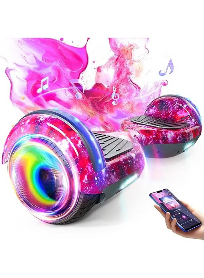Hover Board 6,5 Pouces - Bluetooth - Puissance 700W - Overboard LED - Skateboard Auto Equilibrage
