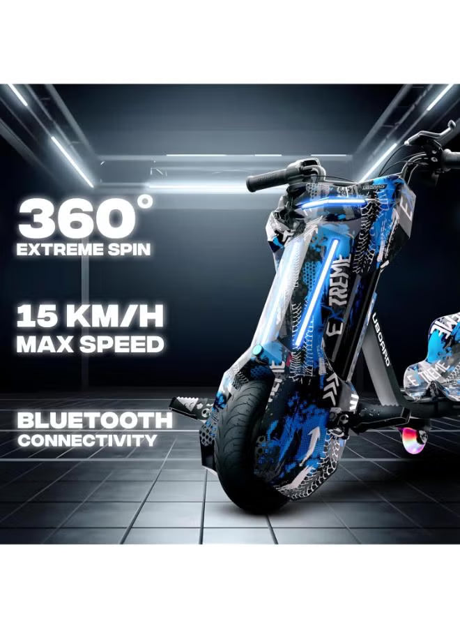 Wheel Drift Cart Drifter – Electric 3-Wheel Drift Go-Kart with LED & Bluetooth