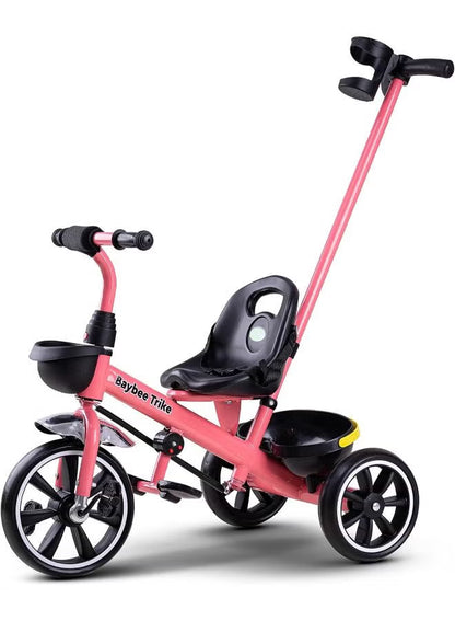 Kids 3‑Wheel Tricycle with Parental Push Handle