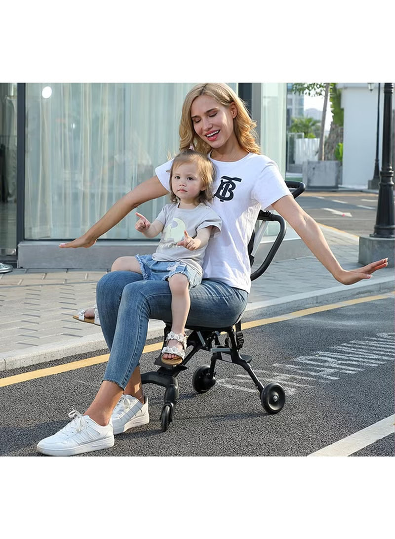 Compact Portable Stroller for Kids| Lightweight Travel Stroller with Easy Folding Mechanism | Convenient for Airplane and Vehicle Storage | Detachable Canopy for Shade | Perfect for Adventurous