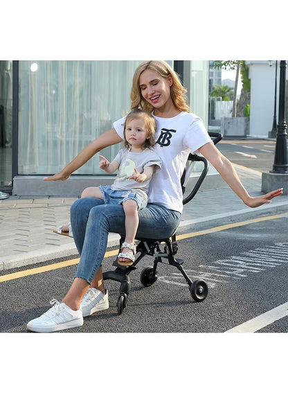 Compact Portable Stroller for Kids| Lightweight Travel Stroller with Easy Folding Mechanism | Convenient for Airplane and Vehicle Storage | Detachable Canopy for Shade | Perfect for Adventurous