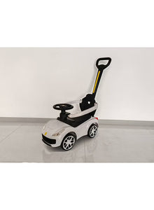 Ride On Push Car, Foot to Floor Ride On Sliding Car Push Handle & Detachable Guardrail, Under Seat Storage, Push Cars for Toddlers 1-3, Gift for Kids Boys Girls white