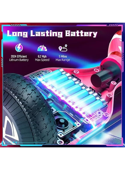 Hover Board 6,5 Pouces - Bluetooth - Puissance 700W - Overboard LED - Skateboard Auto Equilibrage