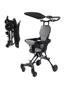 Compact Portable Stroller for Kids| Lightweight Travel Stroller with Easy Folding Mechanism | Convenient for Airplane and Vehicle Storage | Detachable Canopy for Shade | Perfect for Adventurous