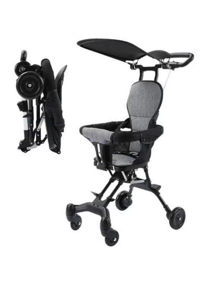 Compact Portable Stroller for Kids| Lightweight Travel Stroller with Easy Folding Mechanism | Convenient for Airplane and Vehicle Storage | Detachable Canopy for Shade | Perfect for Adventurous