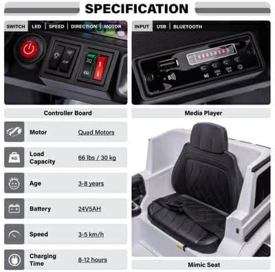 Electric Ride-on Car for Kids -HAPPY_KIDDO (BLACK)