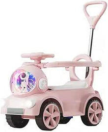 Baby Step-2 Push Car Assembled - Ride-On Car for Toddlers & Young Children, Ages 2-3, Unisex BY HAPPY KIDDO (pink)