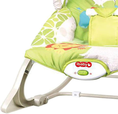 KidLe Multifunctional Baby Rockers, Portable And Foldable Rocking Chair For Newborn, Lightweight Baby Bouncer Chair With Toys And Music (Green)