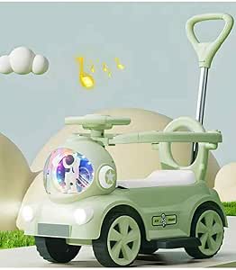 Baby Step-2 Push Car Assembled - Ride-On Car for Toddlers & Young Children, Ages 2-3, Unisex BY HAPPY KIDDO (green)