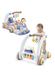 Piano Mat and Baby Walker - Play and Tummy Time (0-12 Months)