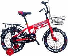 Brand Kids Bike, 12 Inches wheels size Children Bikes for Boys Girls Age 3-8 Years Training Wheels, Handbrake, Coaster Brake & Removable Basket, Kids Bicycle of red color