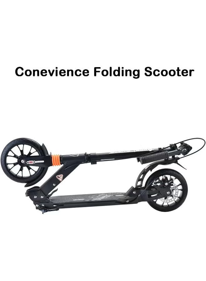 GT Adult Kick Scooter – Aluminum Frame, Black