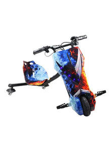 3-Wheel Electric Drift Scooter With LED Light Comfortable Seat With Backrest Multicolour 70x55x21cm