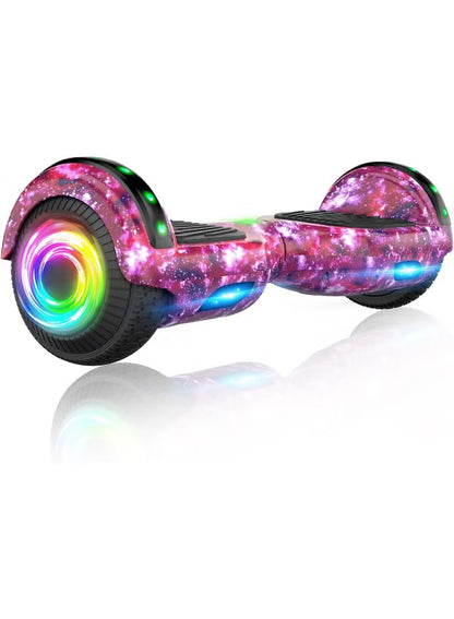 Hover Board 6,5 Pouces - Bluetooth - Puissance 700W - Overboard LED - Skateboard Auto Equilibrage