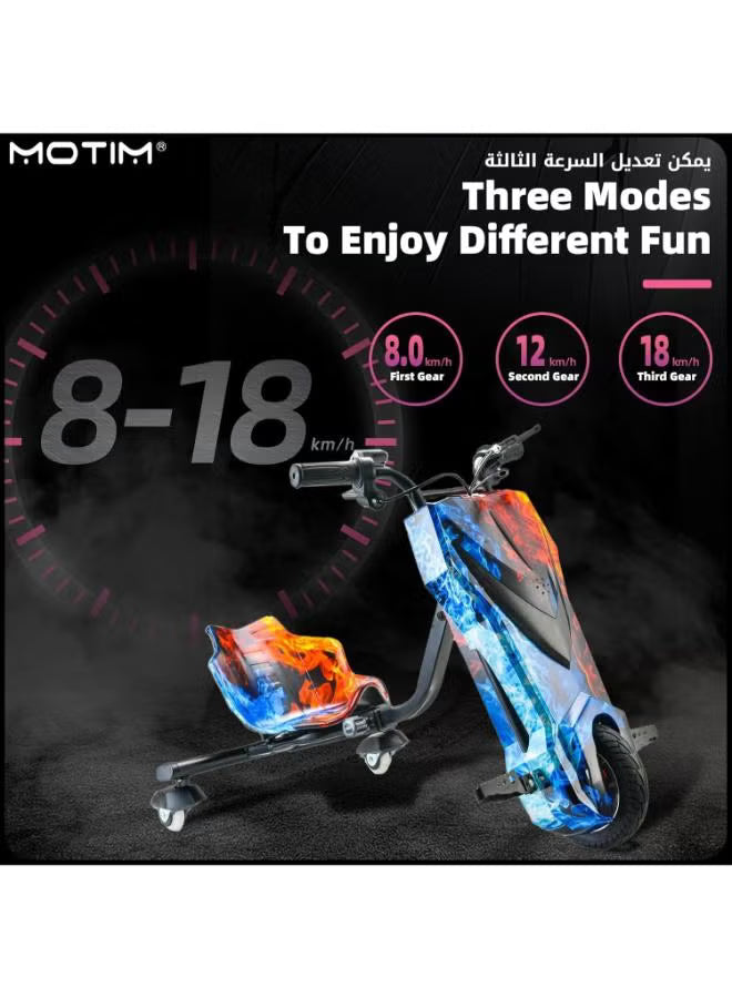 Mini 36V 3‑Wheel Drifting Electric Scooter with Bluetooth & Helmet Pad Set